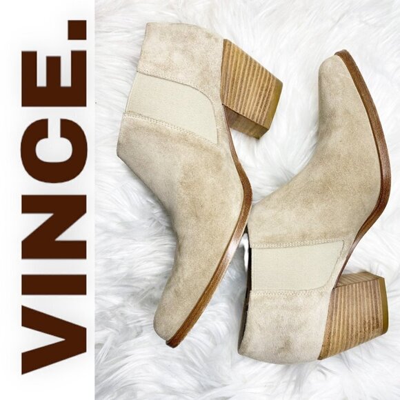 VINCE Hamilton Bootie In Coco Suede, Size 6.5 US/36.5 EU - Picture 2 of 10